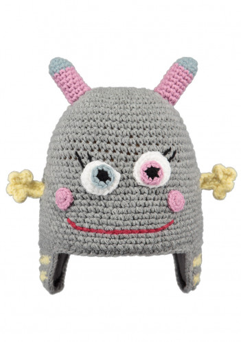 Kids knitted hat Barts Monster Beanie Girls Heather Grey